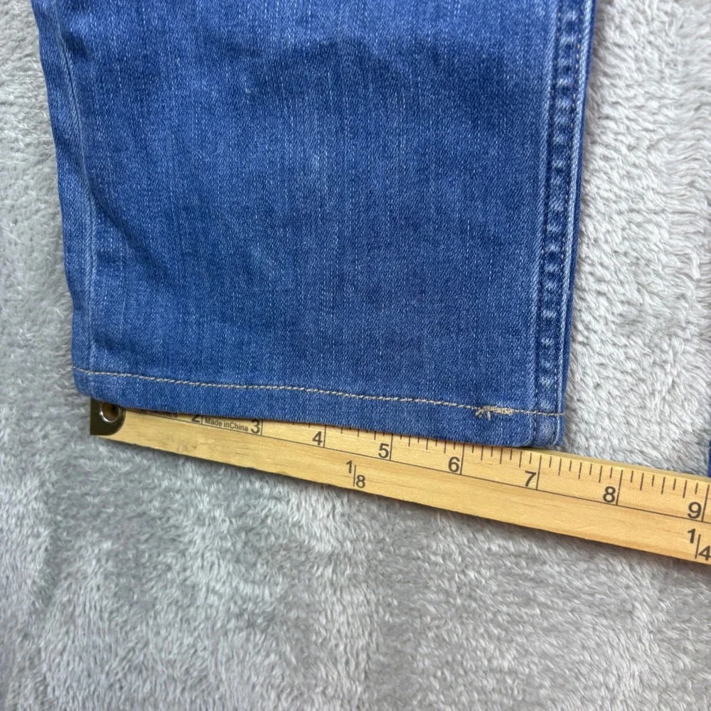 PAIGE Jeans Mens 34 (Fits 36x28) Federal Slim Straight Blue Whisker Fade Stretch
